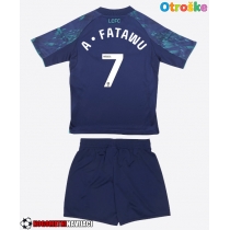 Otroške Nogometnih dresov Leicester City Issahaku Fatawu #7 Gostujoči 2025-26 Kratki rokavi (+ hlače)